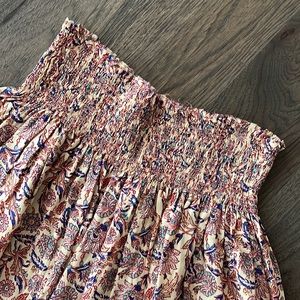 Natalie Martin printed maxi midi skirt smocked waist print pattern OneSize